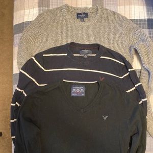 Lot 3 men american eagle sweaters size small